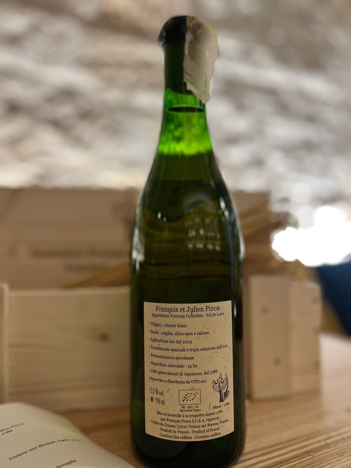 Vouvray Sec di Domaine Francois & et Julien Pinon 1970